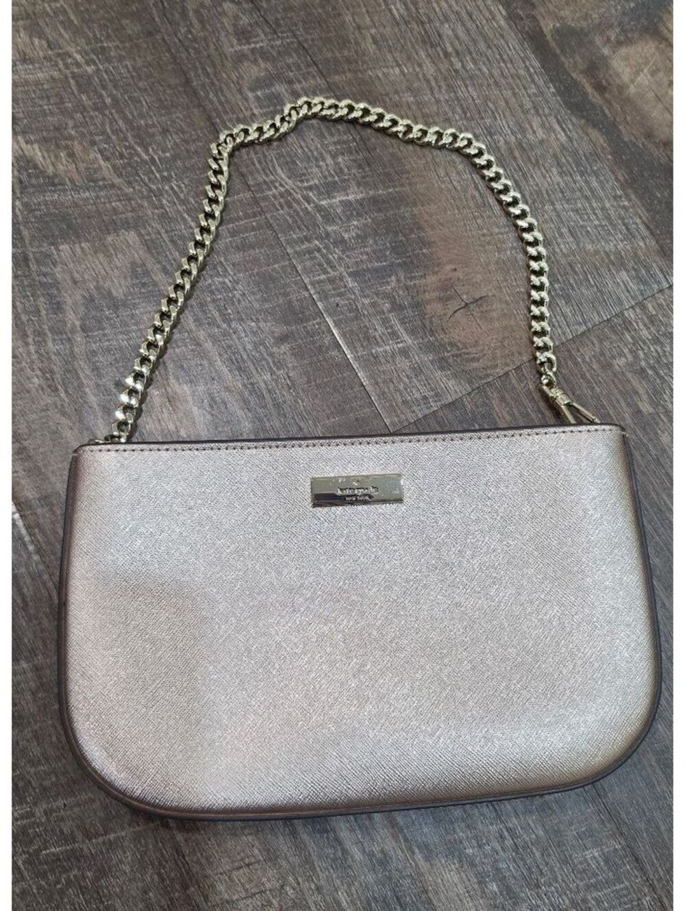 Kate Spade Cameron Street Hilli Metallic Gold Chain Handbag
